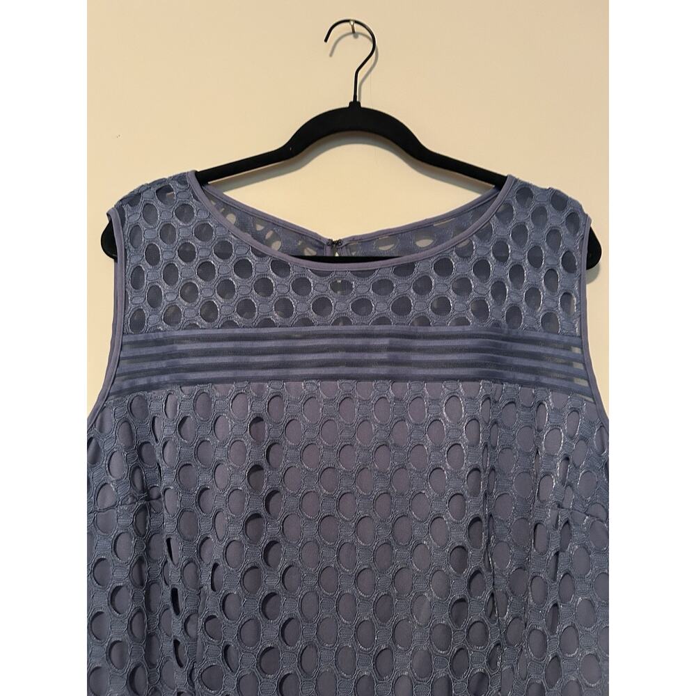 Lane Bryant Textured Blue Midi Dress - Picture 5 of 9